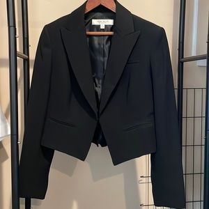 Nine West cropped black blazer